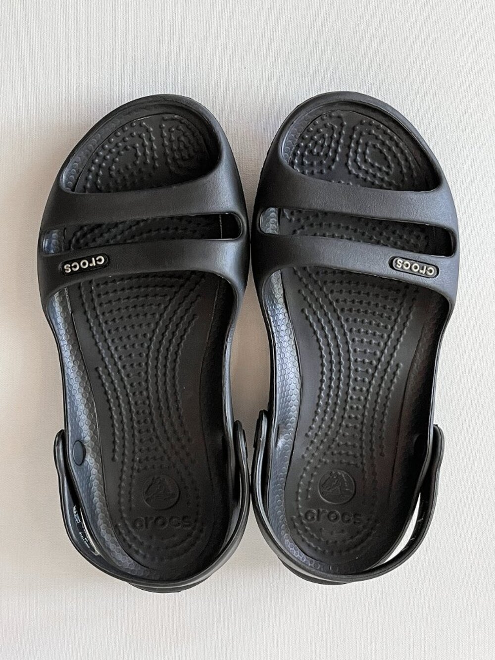 Crocs Cleo II Double Strap Slingback Sandal Black Women 5